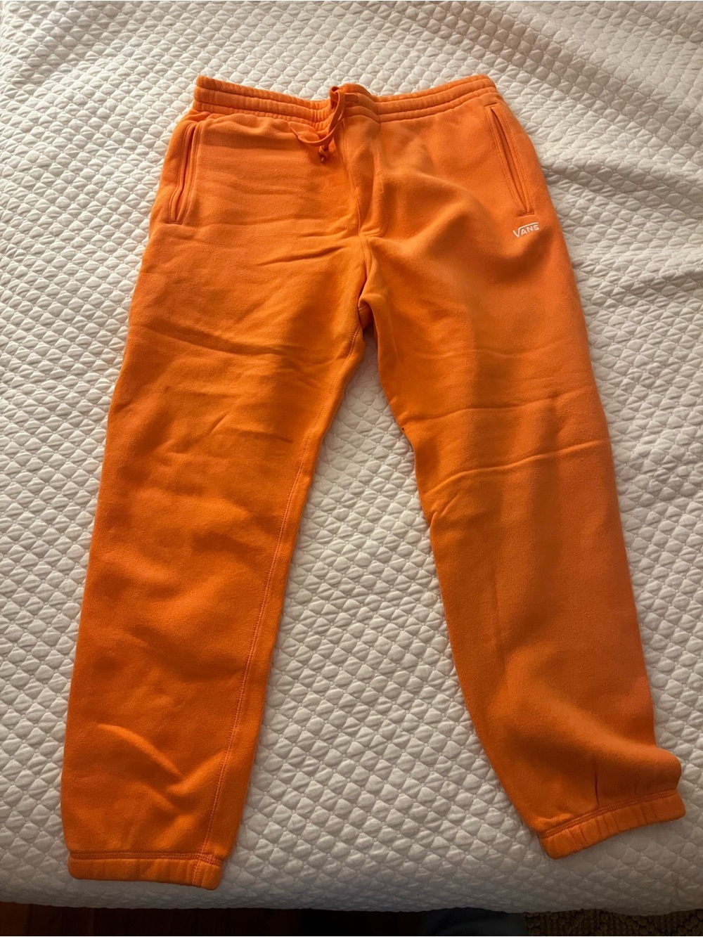 Vans Men’s Orange Fleece Joggers